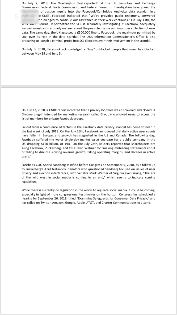 communications at Facebook? 4-Demonstrate how Facebook can add value by using porter's,