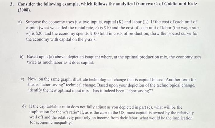 3. Consider the following example, which follows the analytical framework of