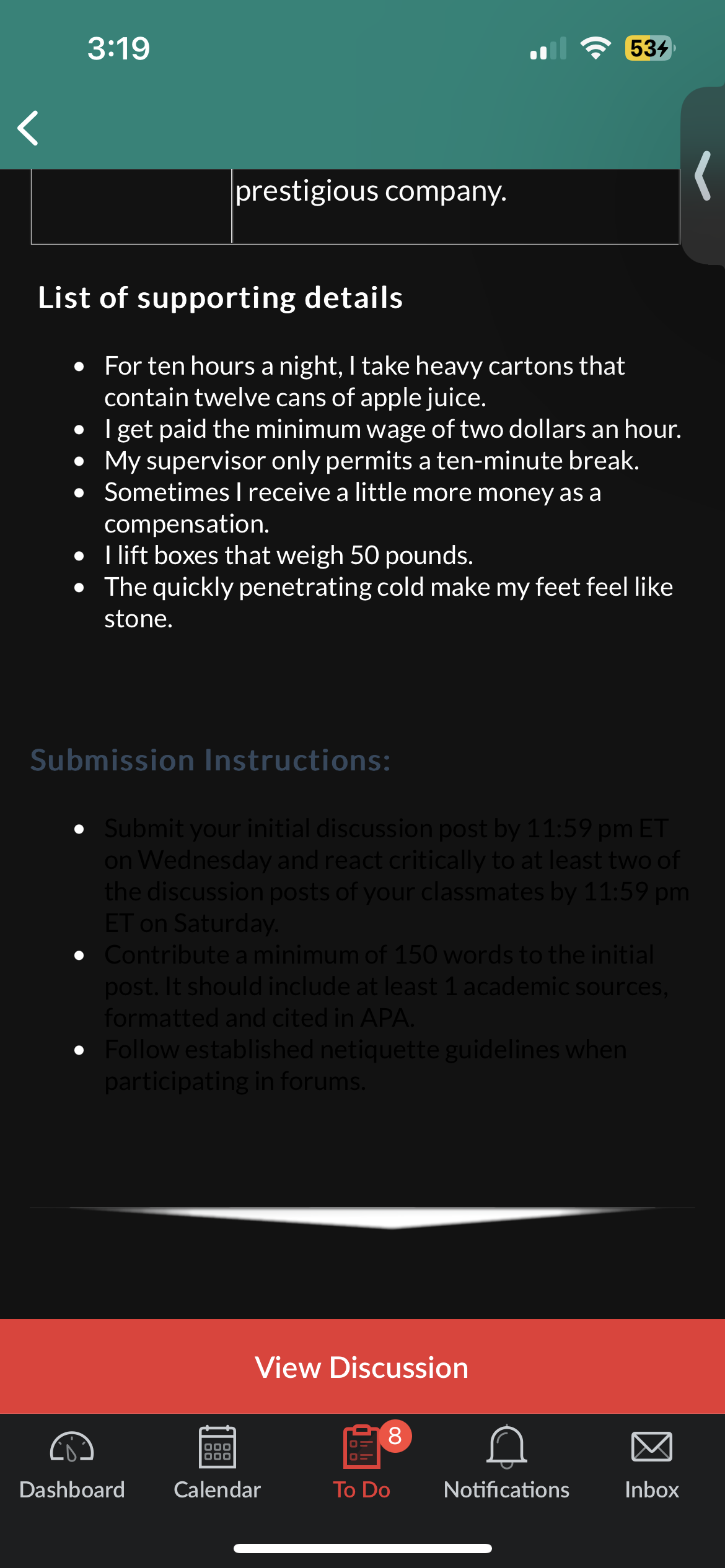 at the university, I have accepted many difficultjobs. l have worked lifting