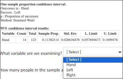 Select ] V [ Select ] 0.4793 0.0165 0.5041 0.9000Use the following