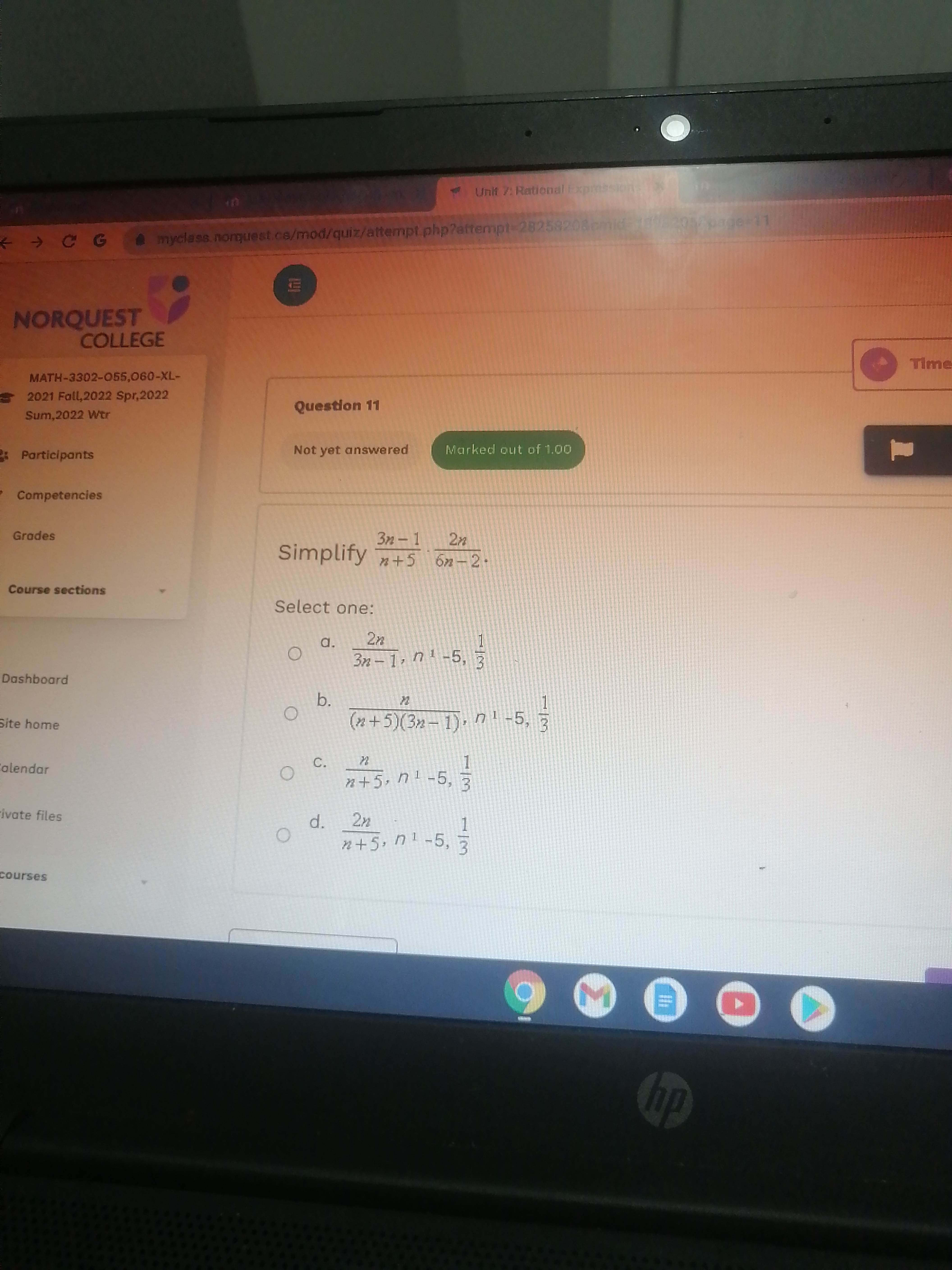 2022 Wer Question S Participants Not yet answered Marked out of 1.oo