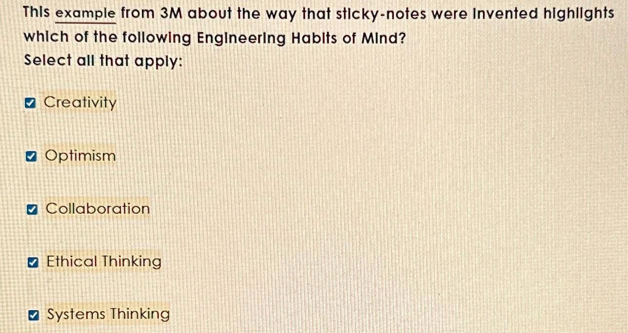  This example from 3M about the way that sticky-notes were Invented