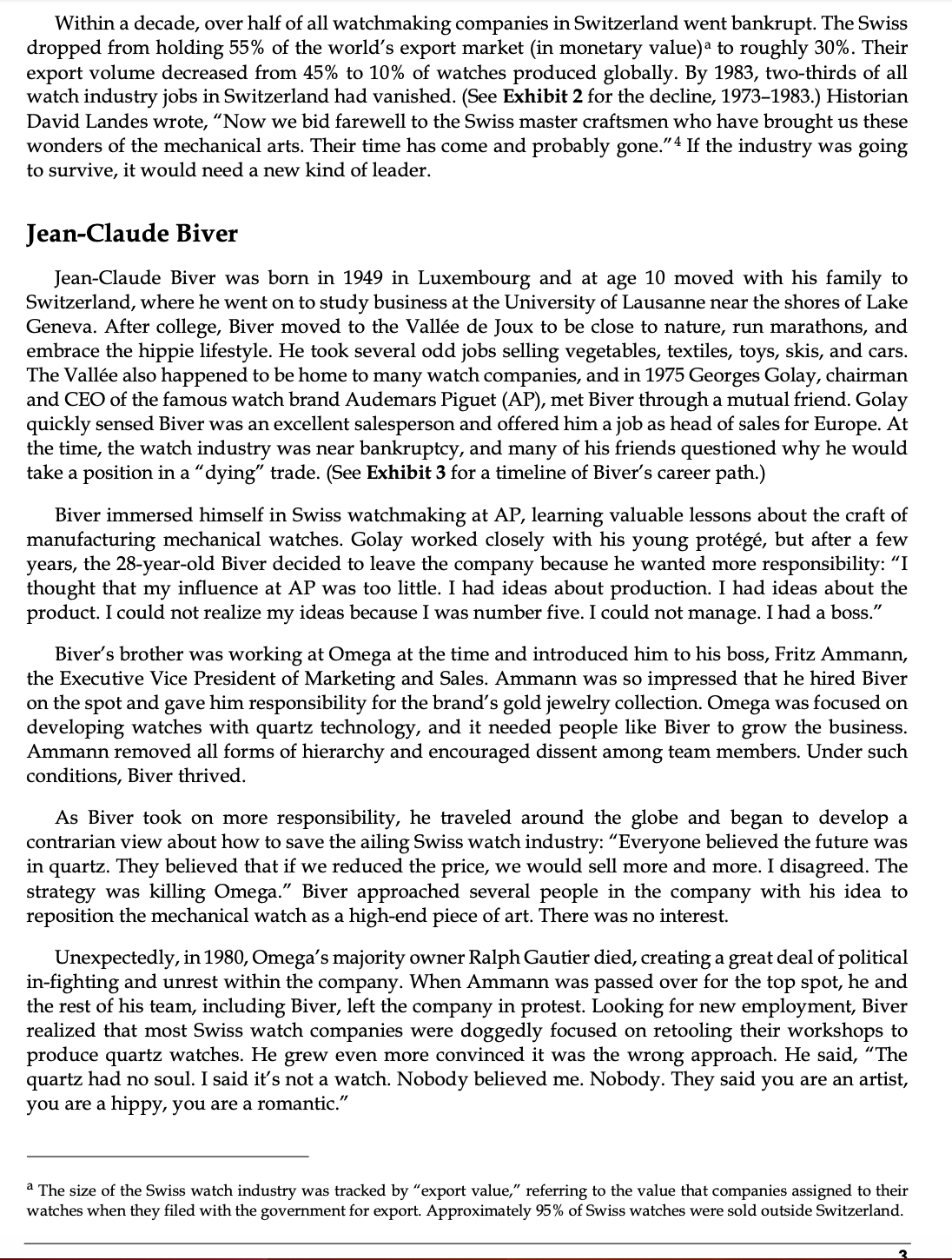 and Omega? What professional and personal challenges did he face? C. How