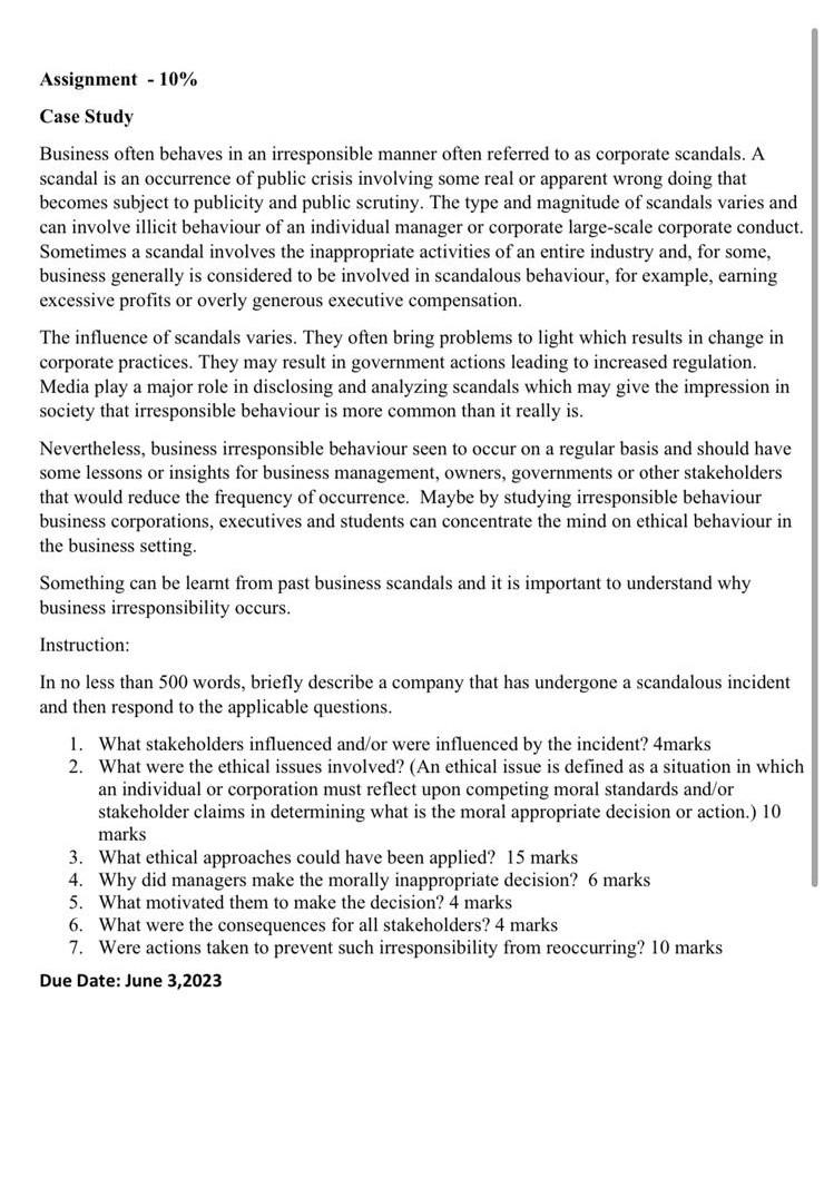 answer each question in 2-3 lines in serialwise order Case Study
