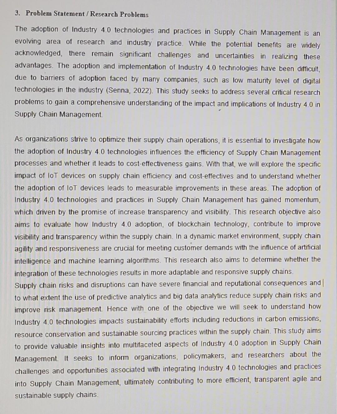  Please write significant of study for above problem statement. 3. Problem