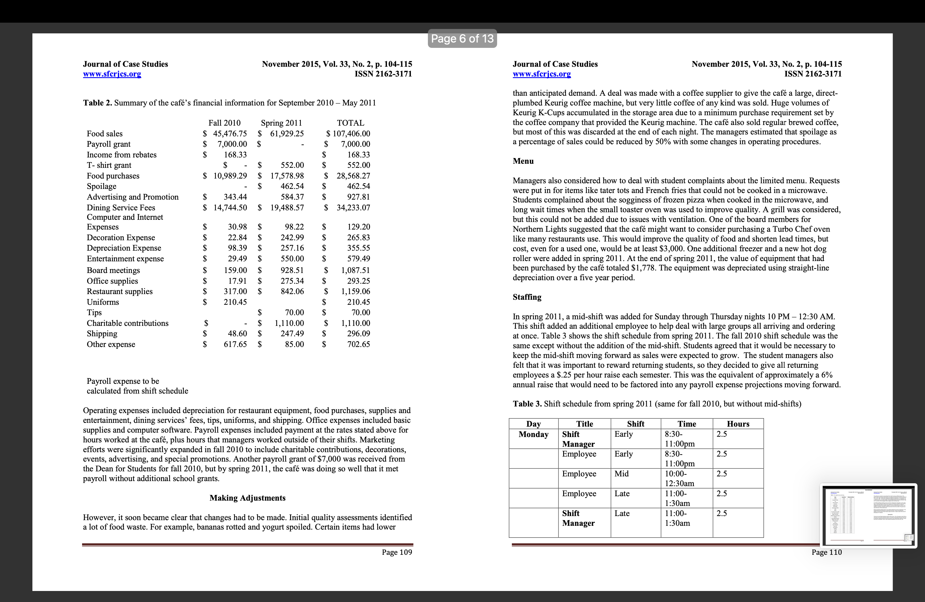 of customer service? Explain Journal of Case Studies November 2015, Vol. 33,