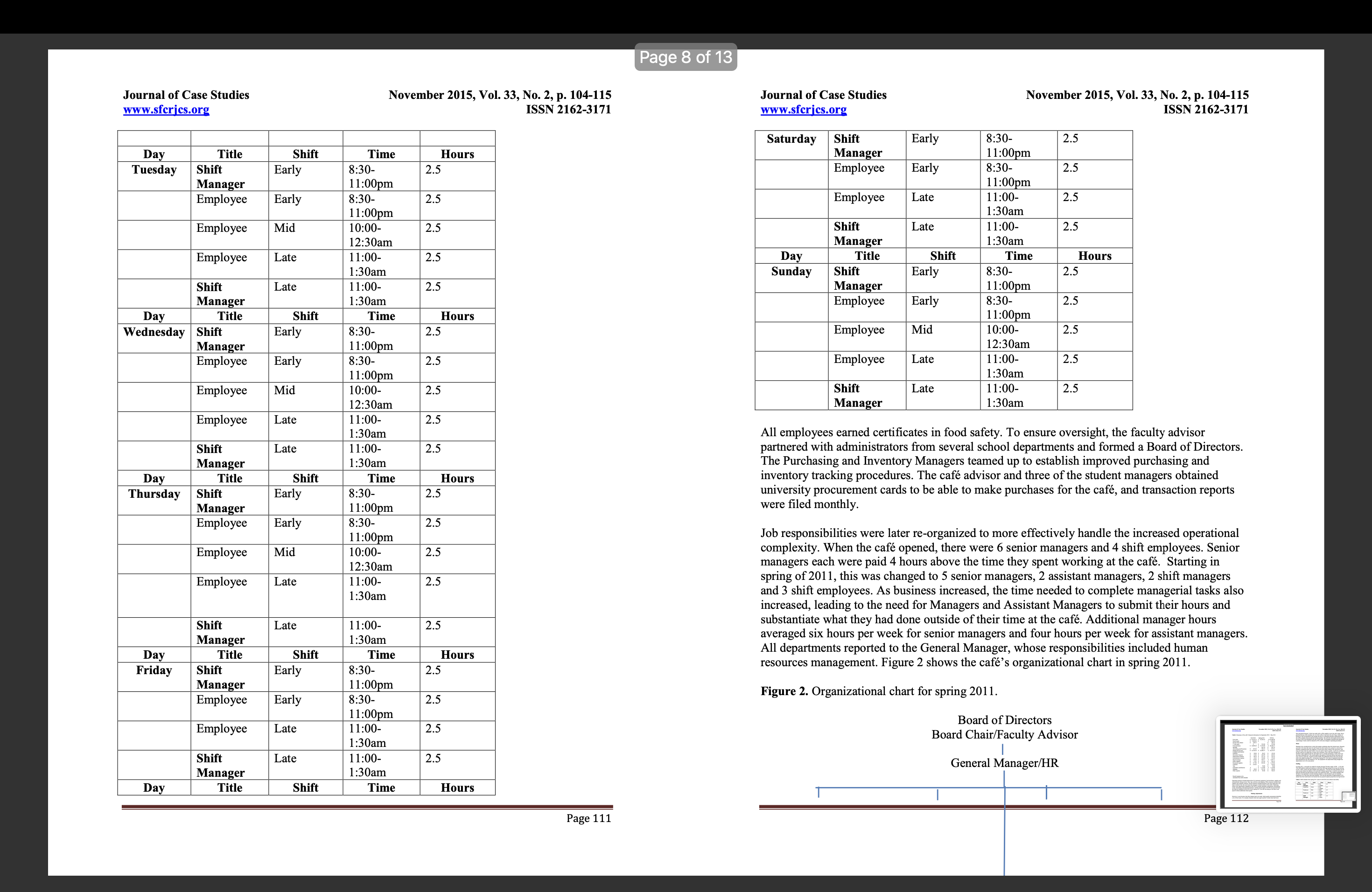 No. 2, p. 104-115 www.sfcrics.org ISSN 2162-3171 Northern Lights: A Student-Run Cafe