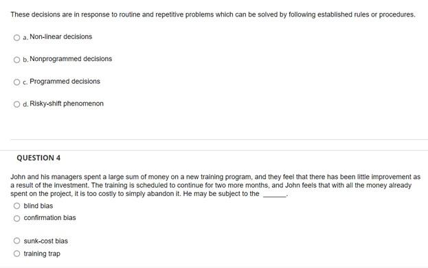 the first one that minimally solves the problem. the Delphi technique Optimizing