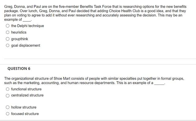 Satisficing Maximizing QUESTION 2 Which of the following is NOT a symptom