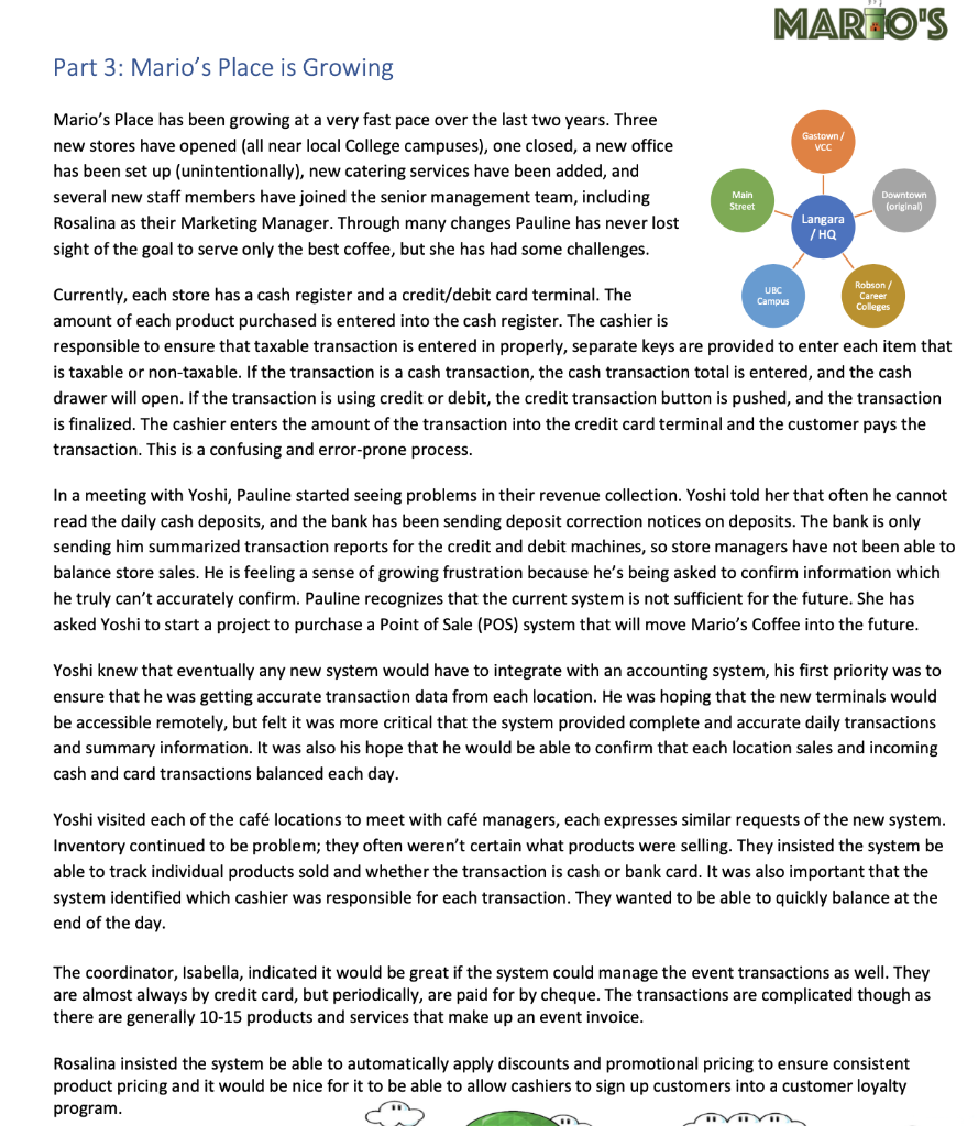 engaged you to work with her on developing her Information systems and