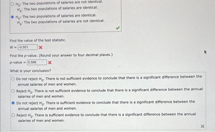 to answer this question. The gap between the earnings of men and