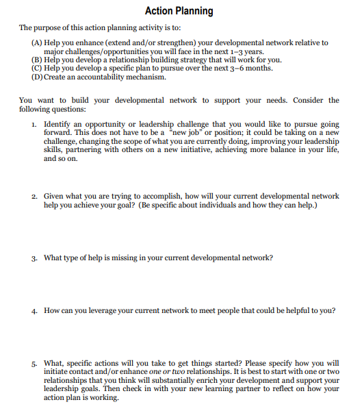 by assisting you with your sonal and professional development in the past