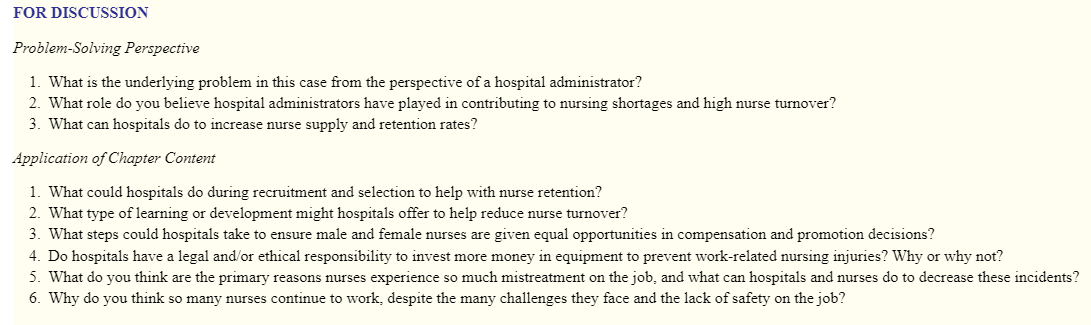  FOR DISCUSSION Problem-Solving Perspective 1. What is the underlying problem in