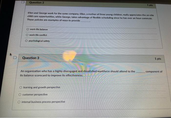  Ellen and George work for the same compary, Ellen, a mother