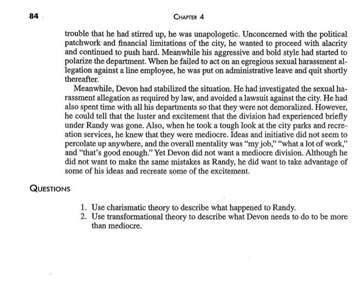 about the next phase of his management plan. It had been a