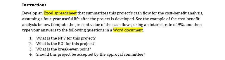 for a new client-server system. He are expected to be $15,000 per