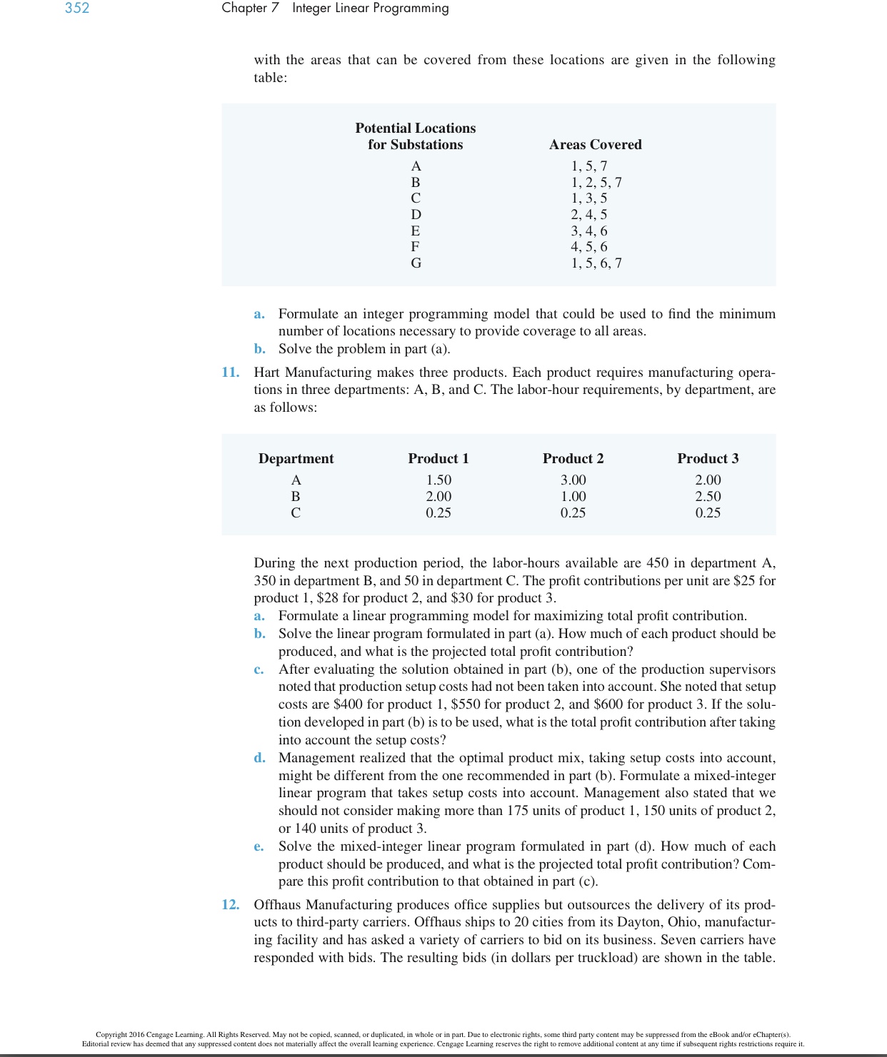 to 352 in the textbook Problems 351 the capital requirements, and the