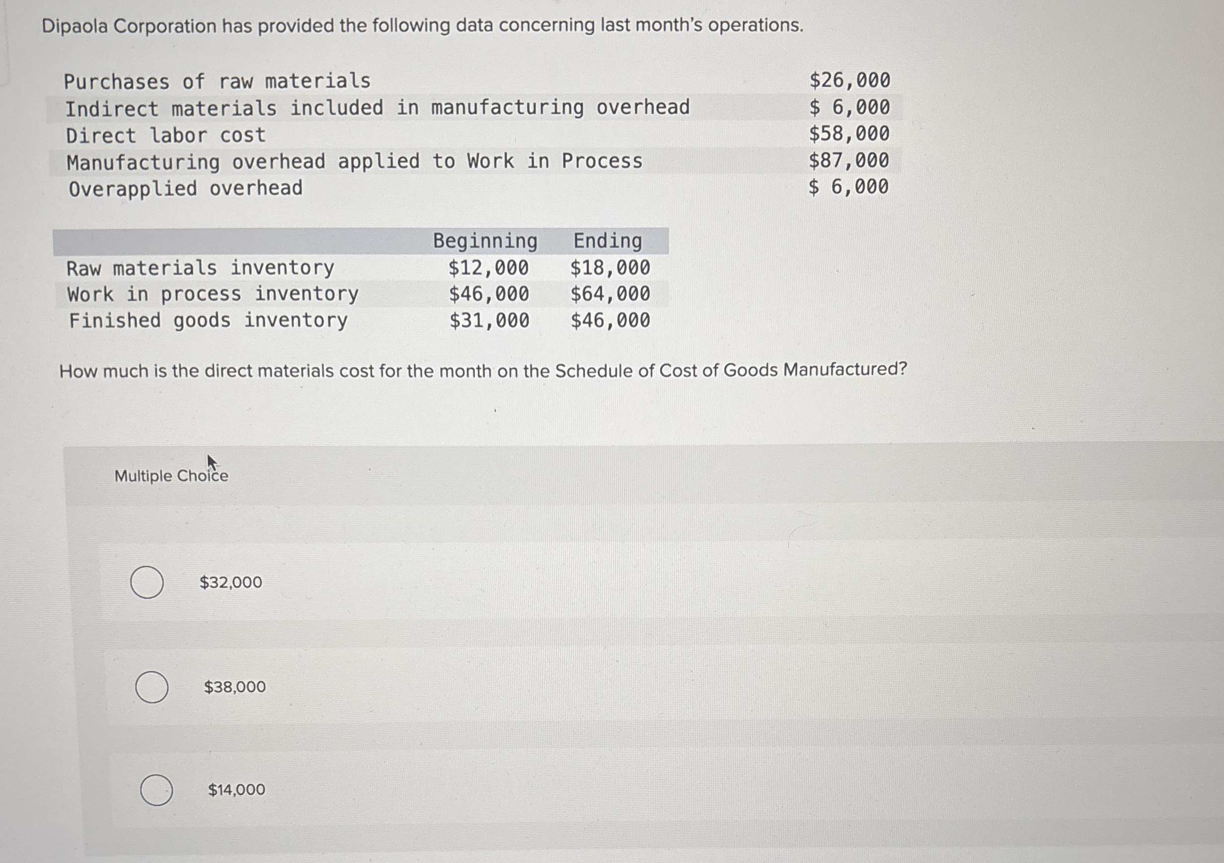  Which costs will change with a decrease in activity within the