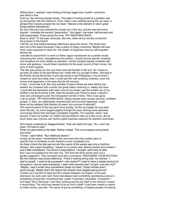 Not long ago l came to one of those bleak periods chat