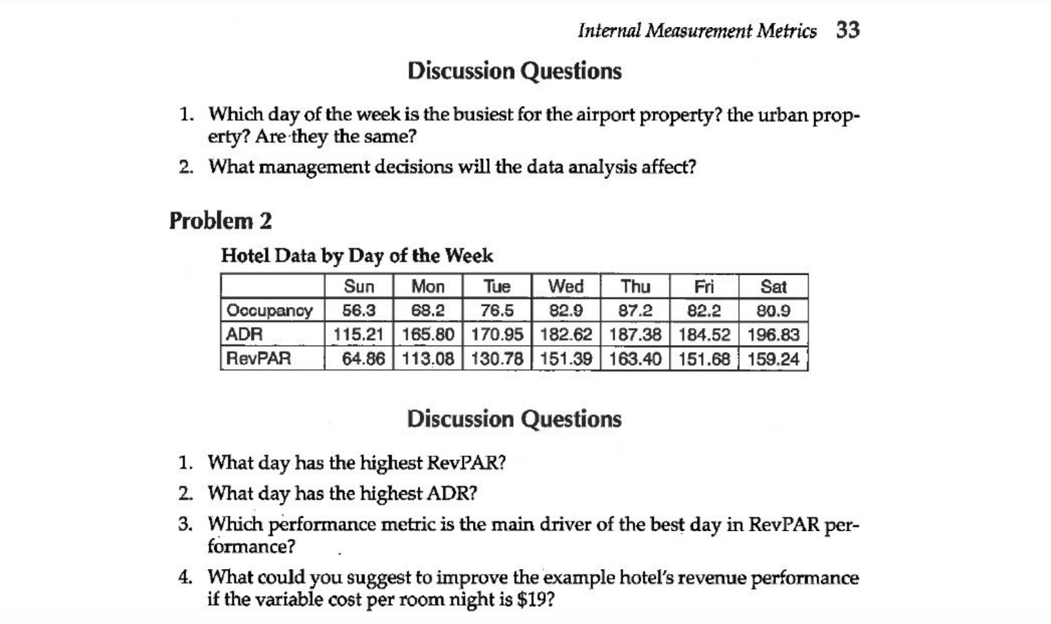 Problems 1 and Problem 2, consider all you learned in other courses