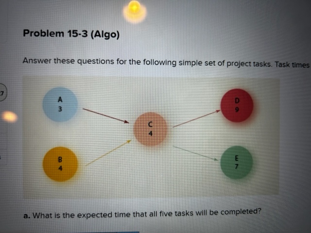 a. What is the expected time that all five tasks will be