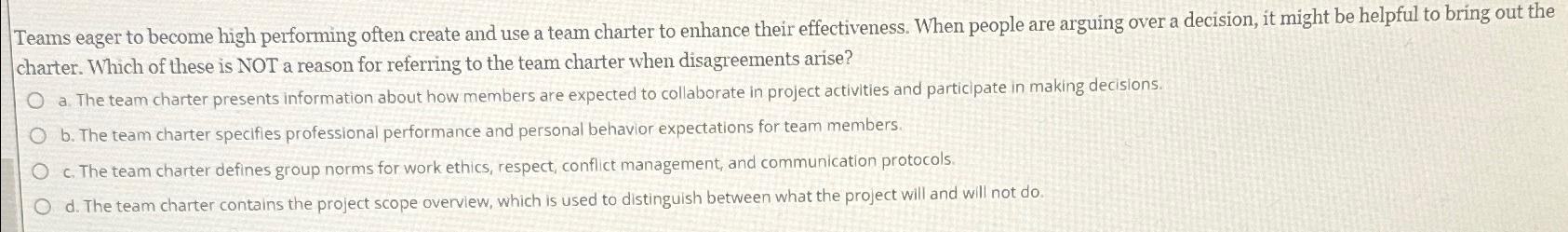  Teams eager to become high performing often create and use a