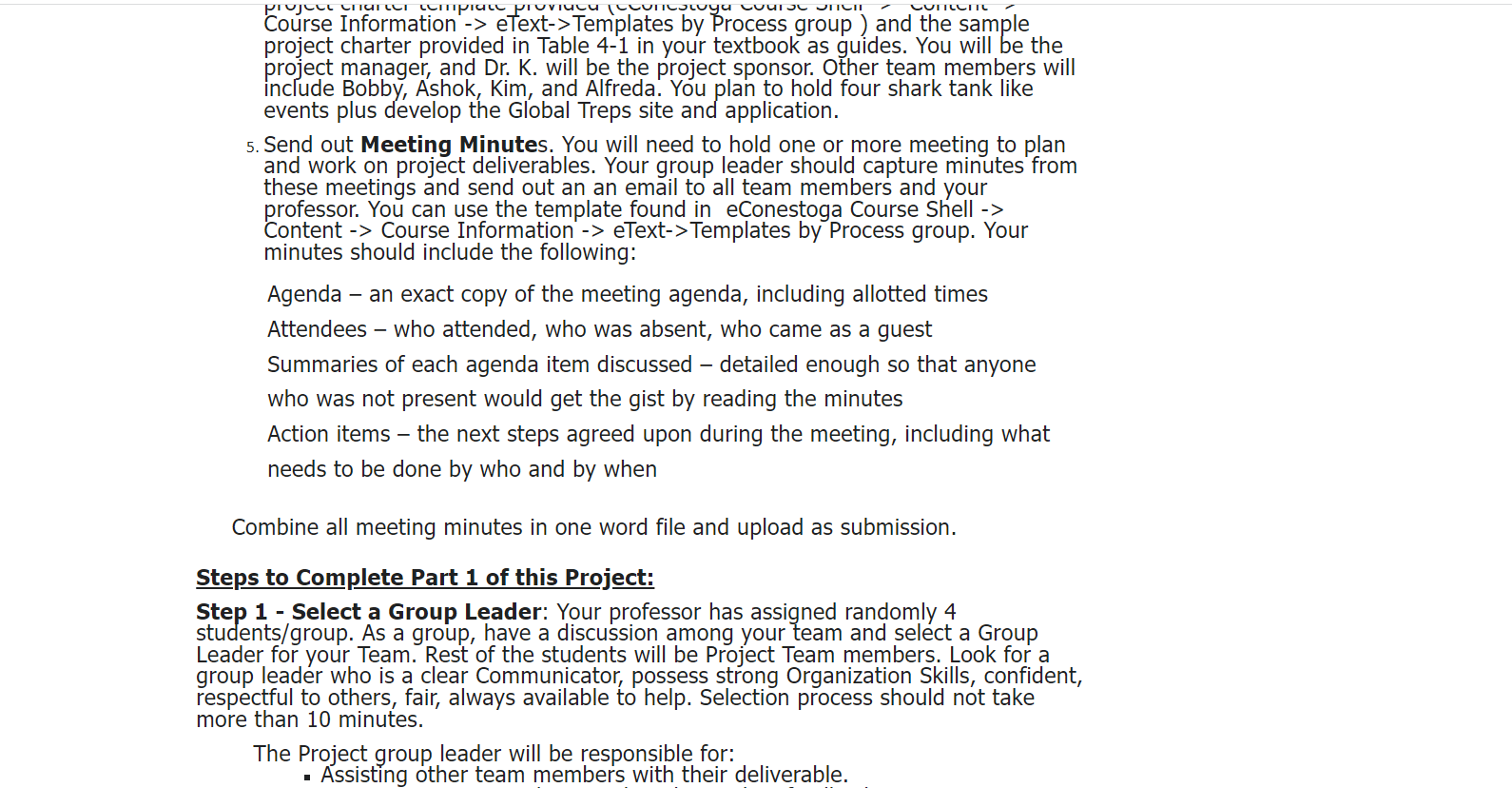 which starts at the end of the chapter 4 page 196 and