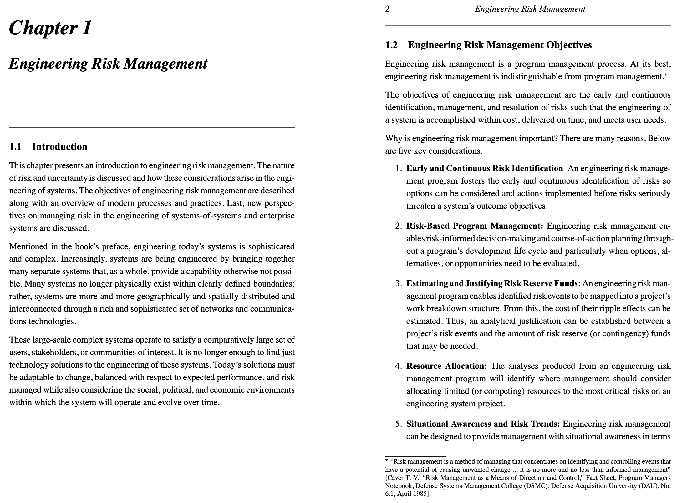 process and one that, at its best, is indistinguishable from program management.