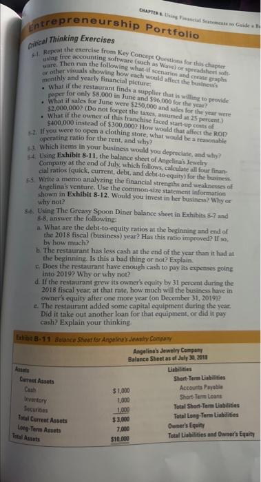  quical Thinking Exercises 1. Repeat the exercise from Key Concept Questoms