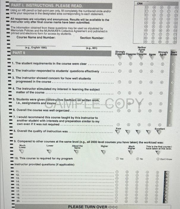 Answer ALL and receive a like! PART I: INSTRUCTIONS. PLEASE READ. Using