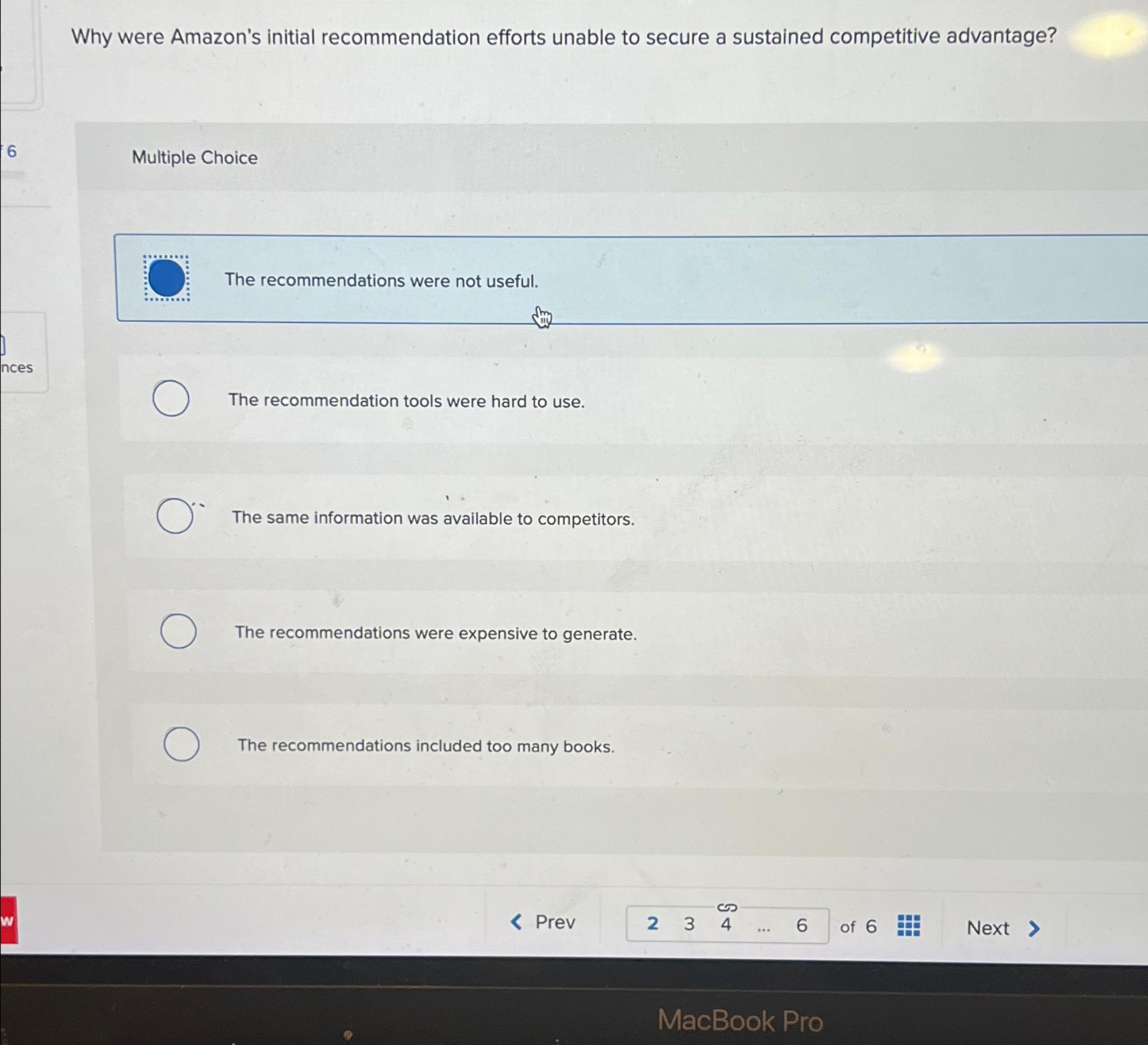  Why were Amazon's initial recommendation efforts unable to secure a sustained