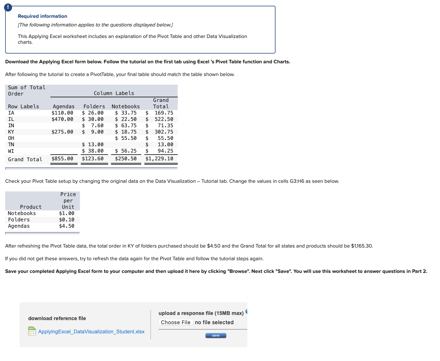 Data Tables - Student 2 3 Office Warehouse Inc. currently makes four