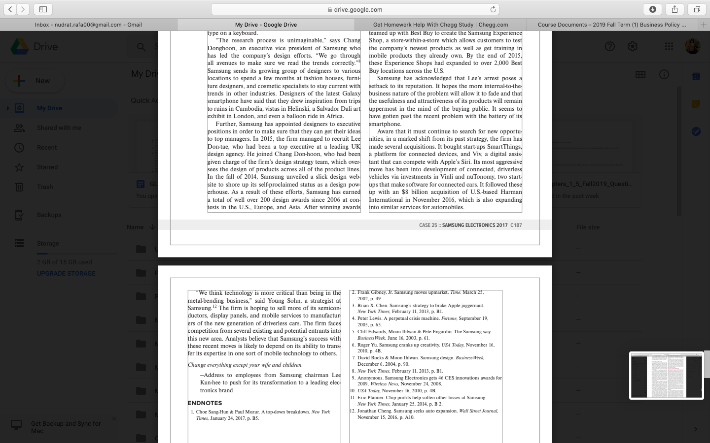 Samsung, was arrested on bribery charges. This drew con- term achievements," said