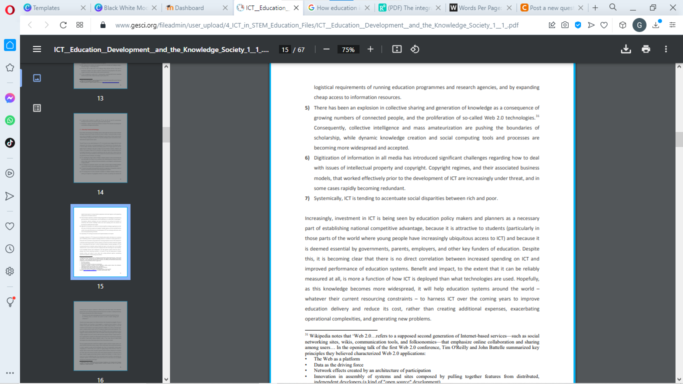 ICT DEADLINE: Wednesday March 8, 2023 at 11:59 pm Read Lesson 1.2,