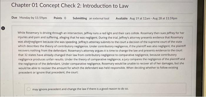  While Rosemary is driving through an intersection, Jeffrey runs a red