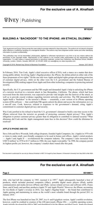 delima. the question is: which alternative best serves others' rights, icluding stakeholders'