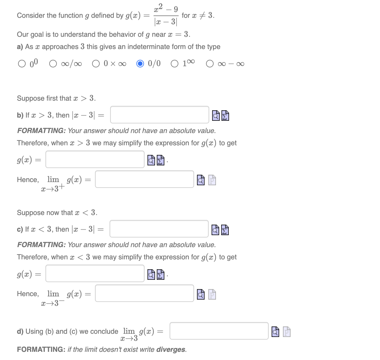  20- - 9 Consider the function g defined by g(a) =