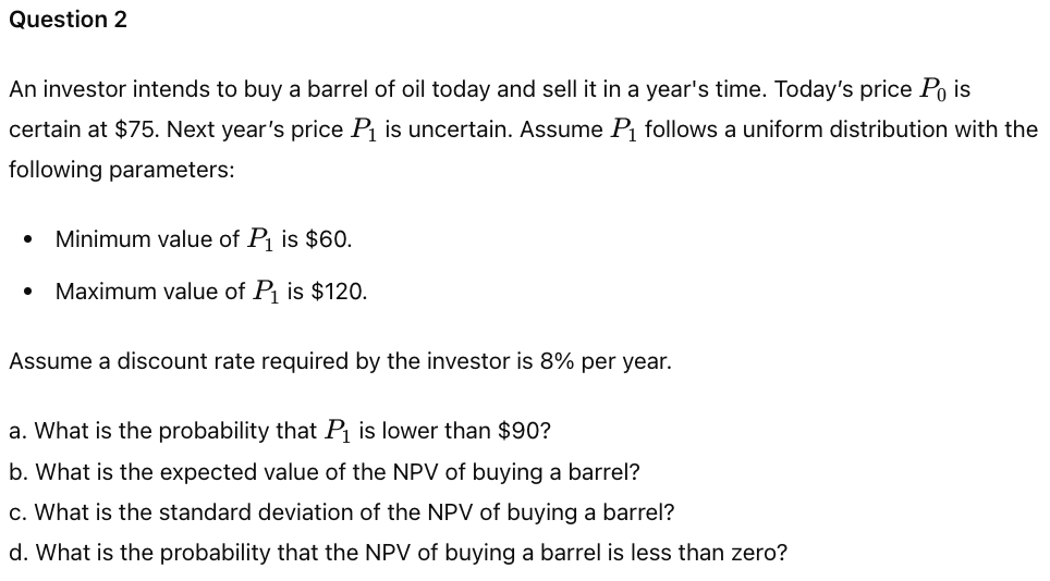 10 million VND, 40 million VND, or 70 million VND with probabilities
