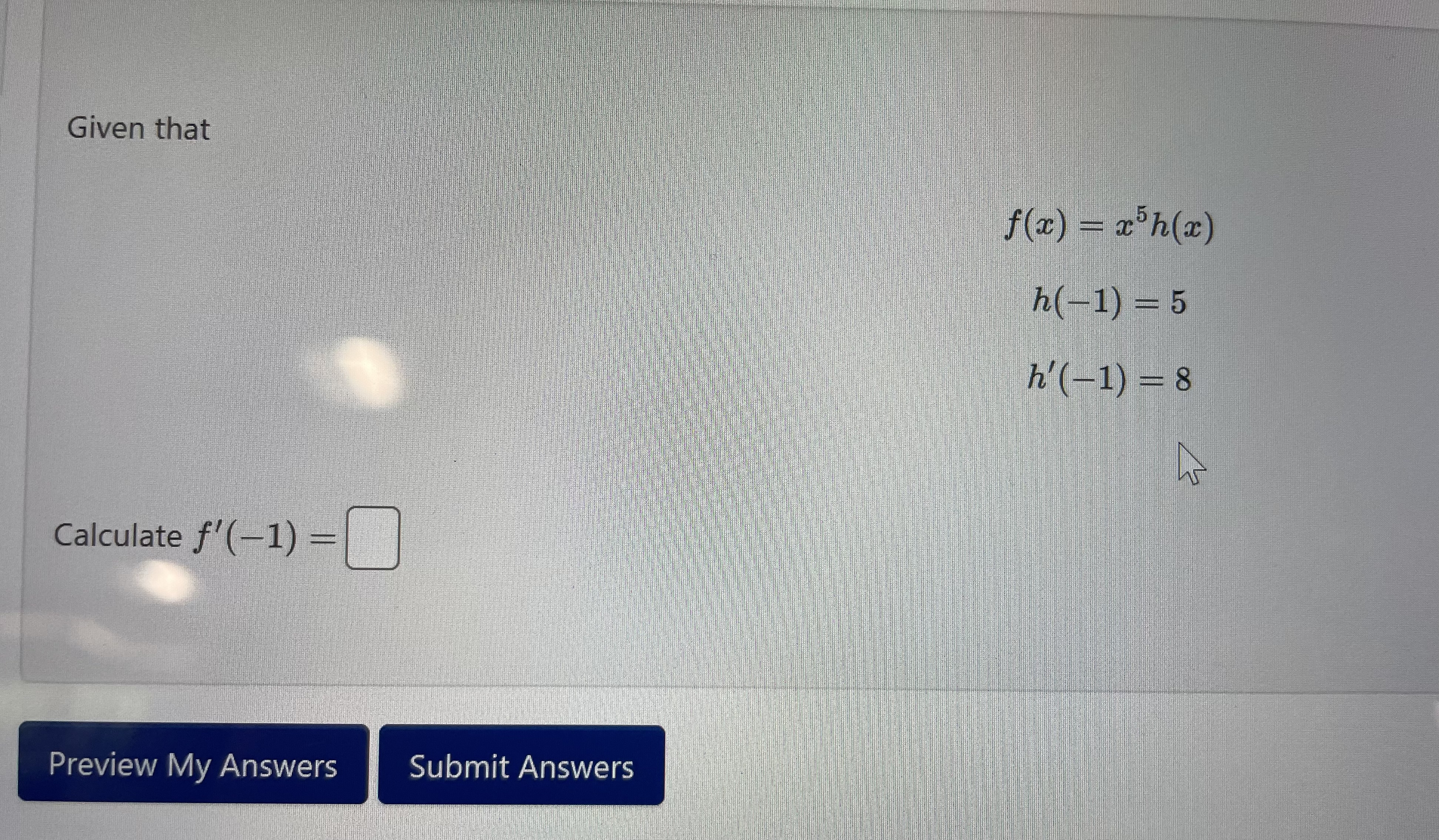 ) = Preview My Answers Submit AnswersIf x cos(6y) + ybest =