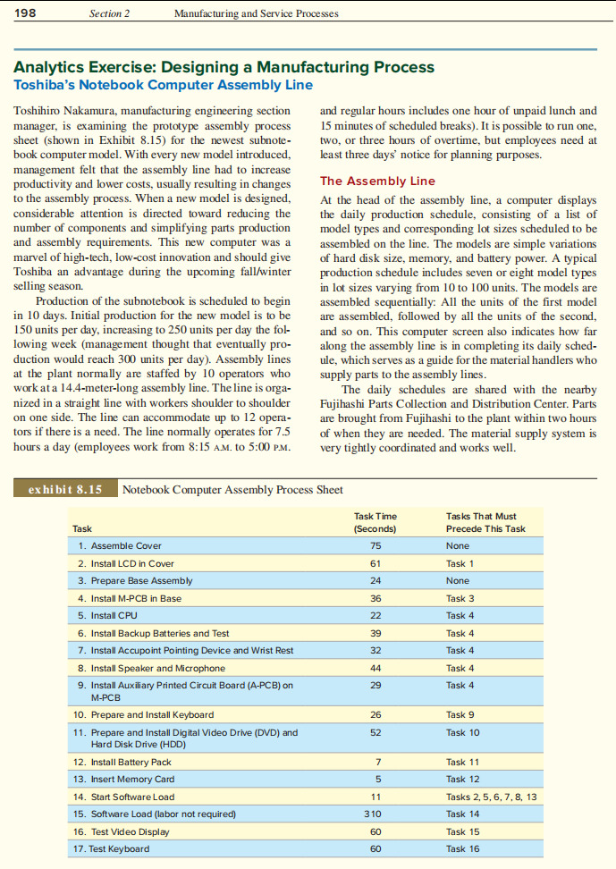 Please answer each questions below based on the case study about "Toshiba's