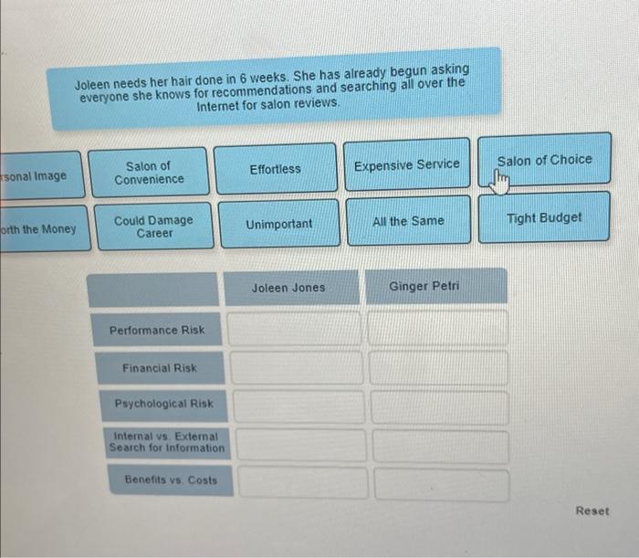 to spend a large sum, she wants to ensure that she gets