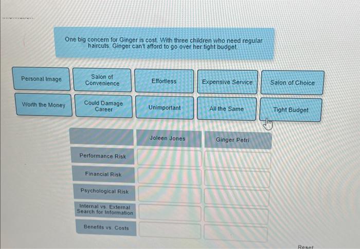 with purchasing the product or service. In this activity, two consumers are