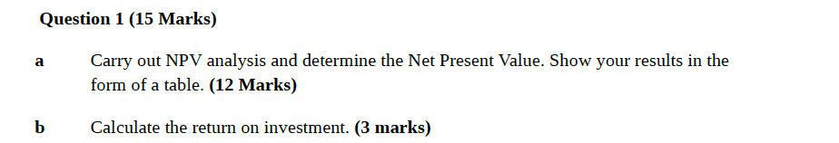 Questions in this section should be answered. Marks for each question are