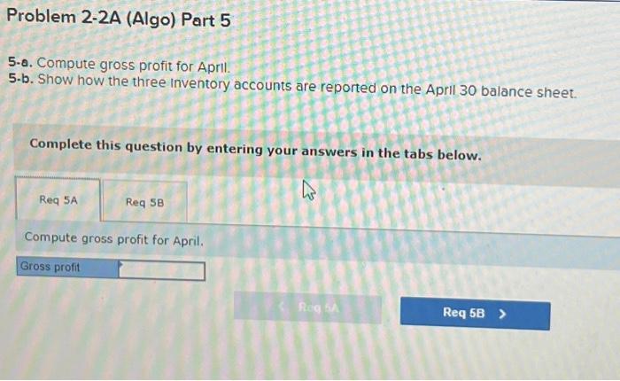 Raw Materlals Inventory has a March 31 balance of $88,000. b. Raw