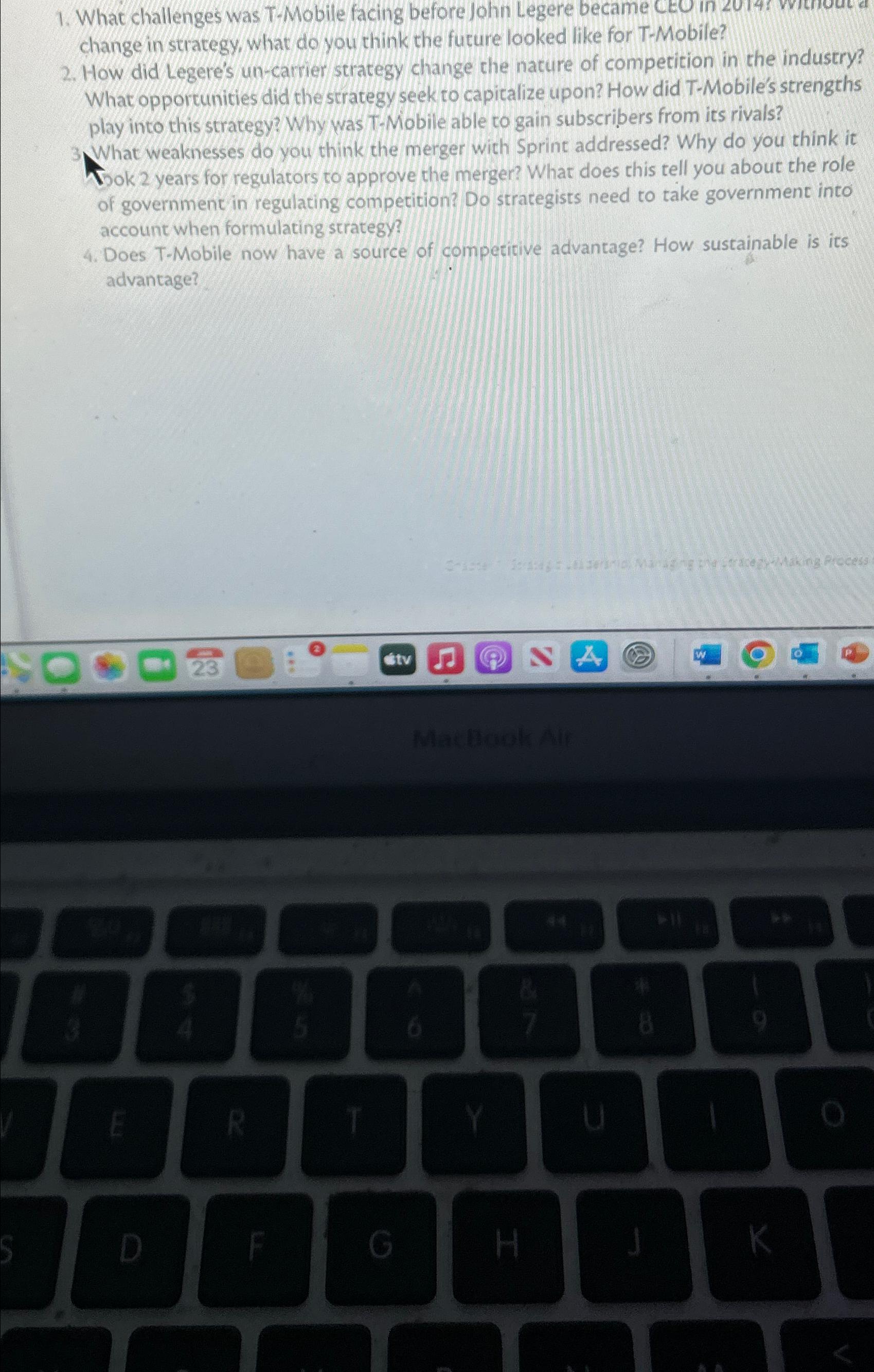  What challenges was T-Mobile facing before John Legere became C change