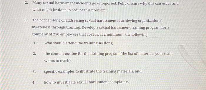 A Frank Discussion Over the past decade, the problem of sexual harassment