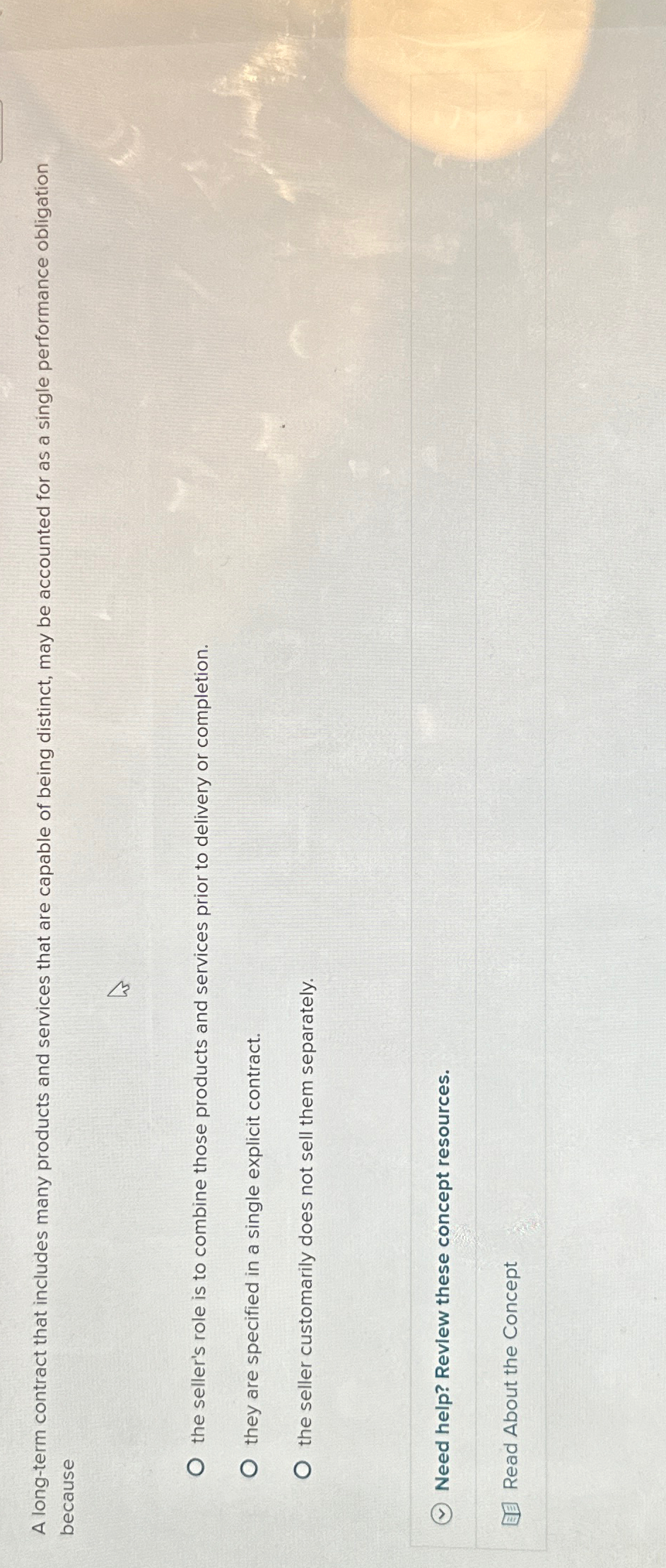  A long-term contract that includes many products and services that are