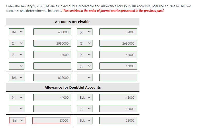, assuming that aging the accounts receivable indicates that estimated bad debts