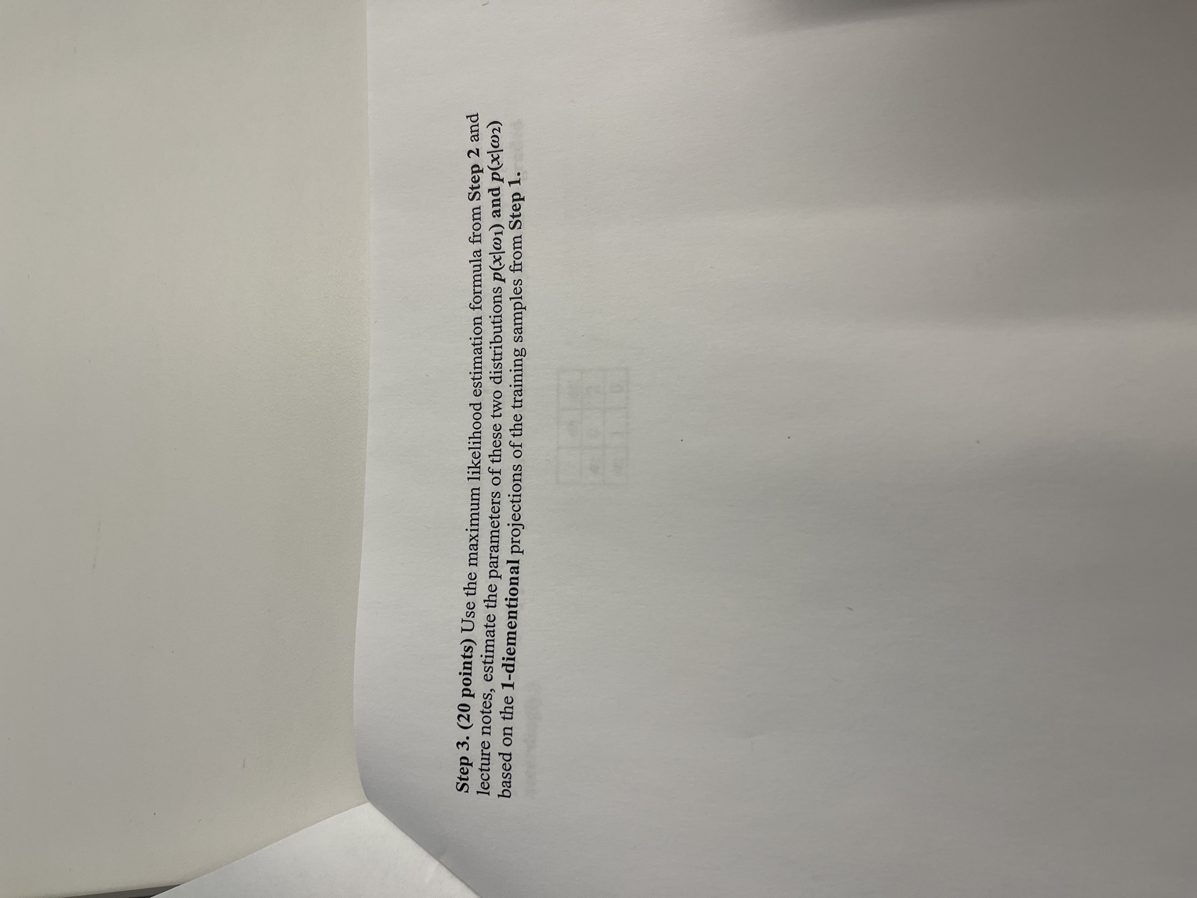 dataset. Step 1. (20 points) Use Fisher linear discriminant analysis method to