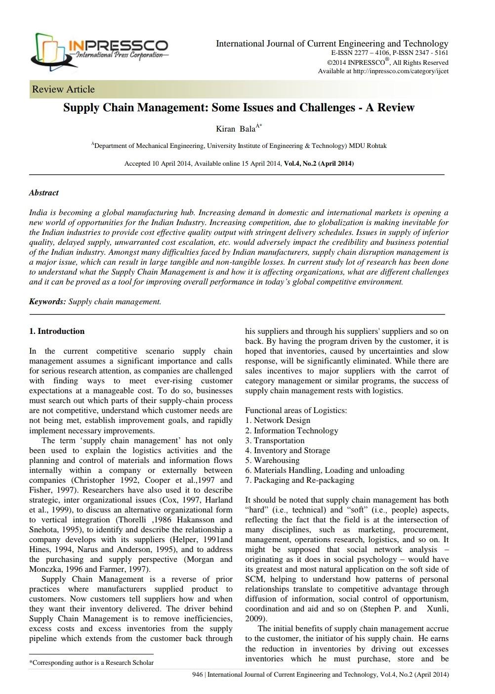 Please go through the Review Article and submit a summary of